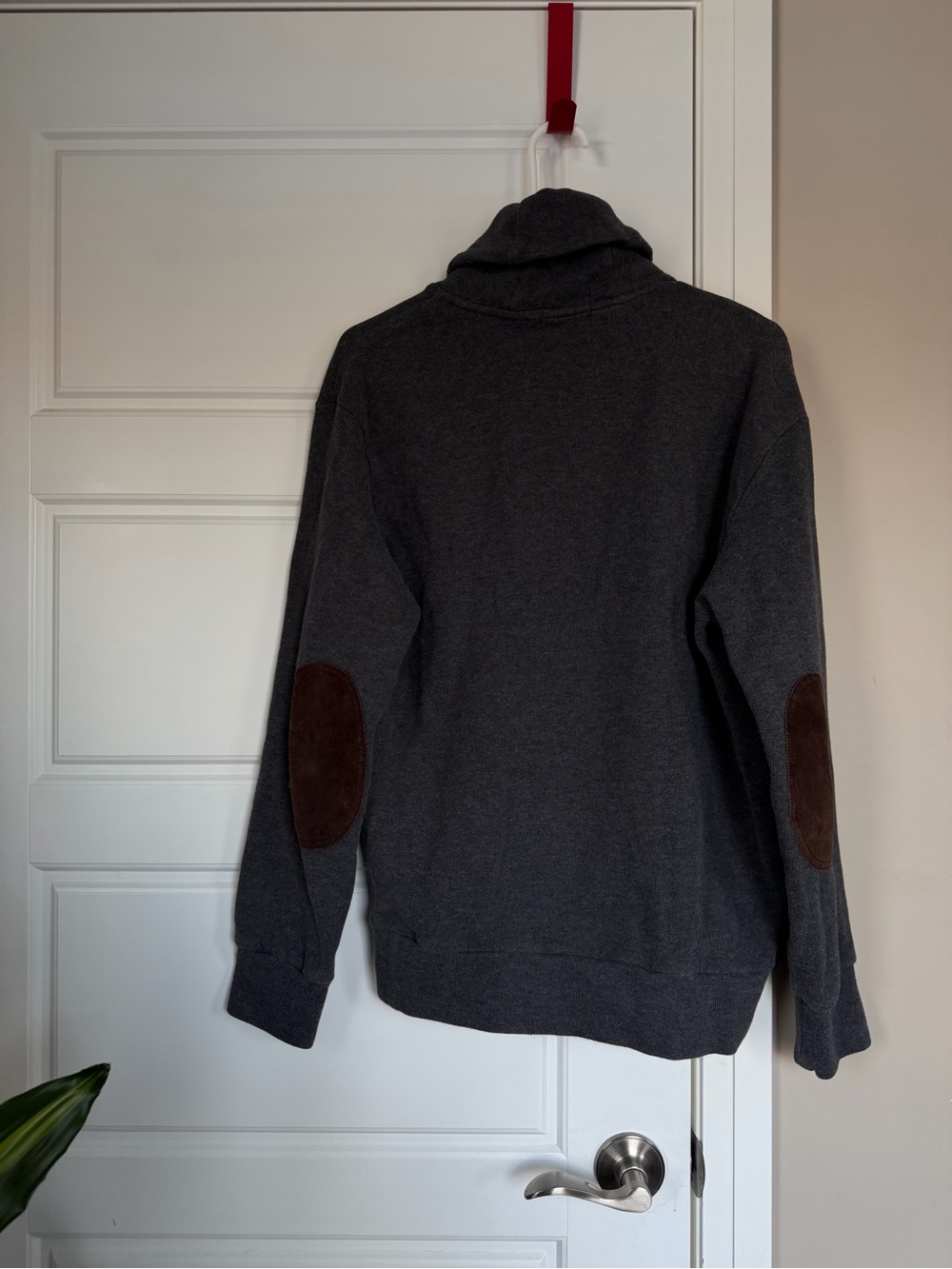 Ralph Lauren Men's Charcoal Shawl Turtleneck Sweater - Picture 4 of 6